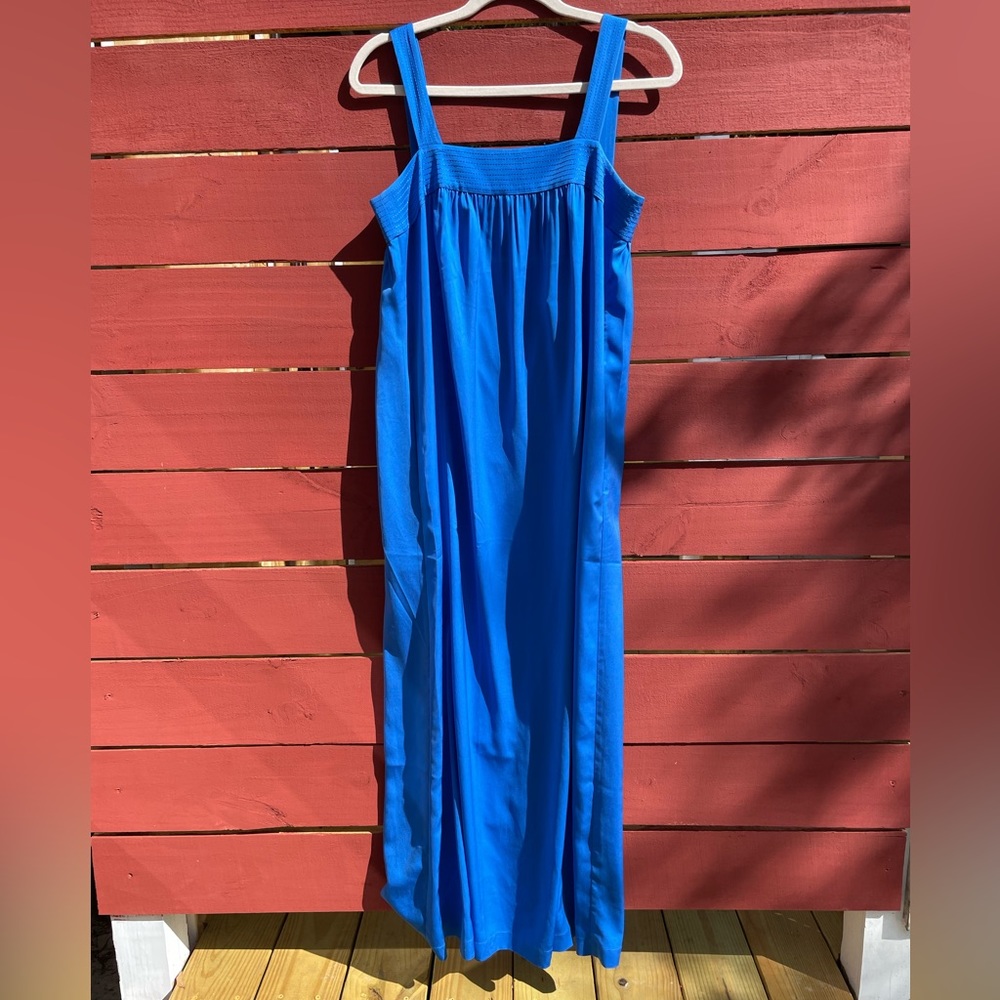 J Crew Cobalt Blue Maxi Dress